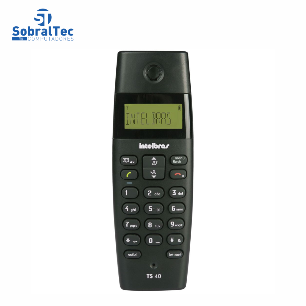 Telefone Sem Fio Com Dect e Identificador De Chamadas Intelbras TS40ID