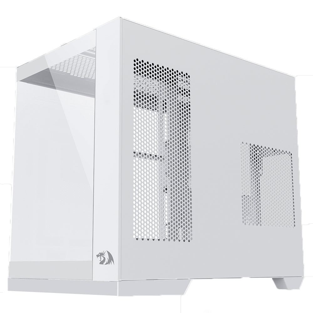 Gabinete Gamer Redragon Wideload Pro Mid Tower Lateral de Vidro Branco - CA-604W-PRO