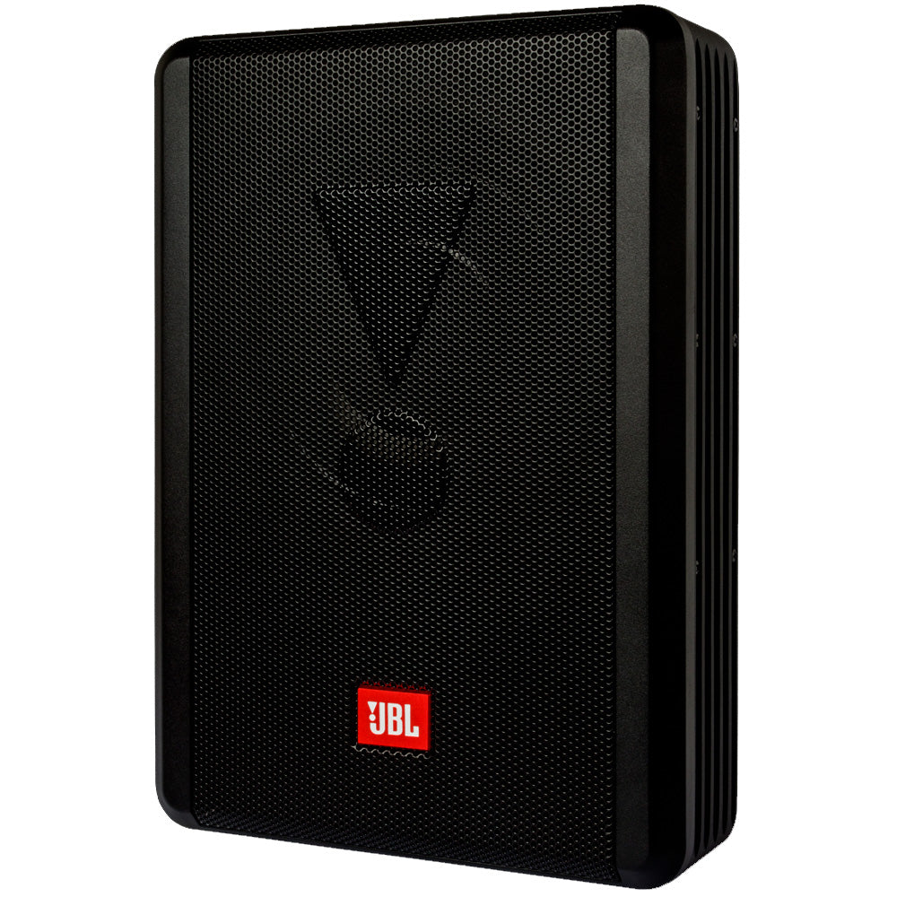 Caixa de Som Subwoofer Amplificada Ativa JBL Slim 8" SW8A-MS 200 Watts Rms + 2 Canais Amplificados 100W 2 Ohms