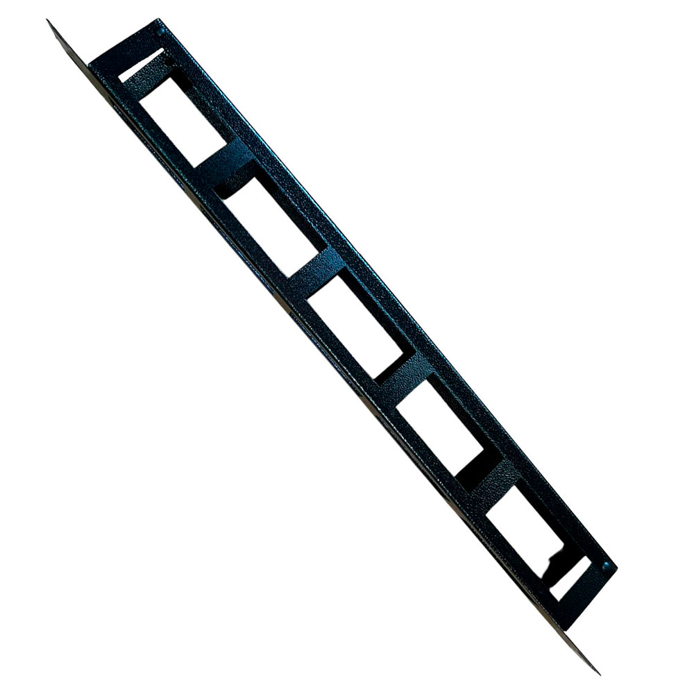 Guia Organizador De Cabos Horizontal Fechado 1u 50mm Para Racks 19