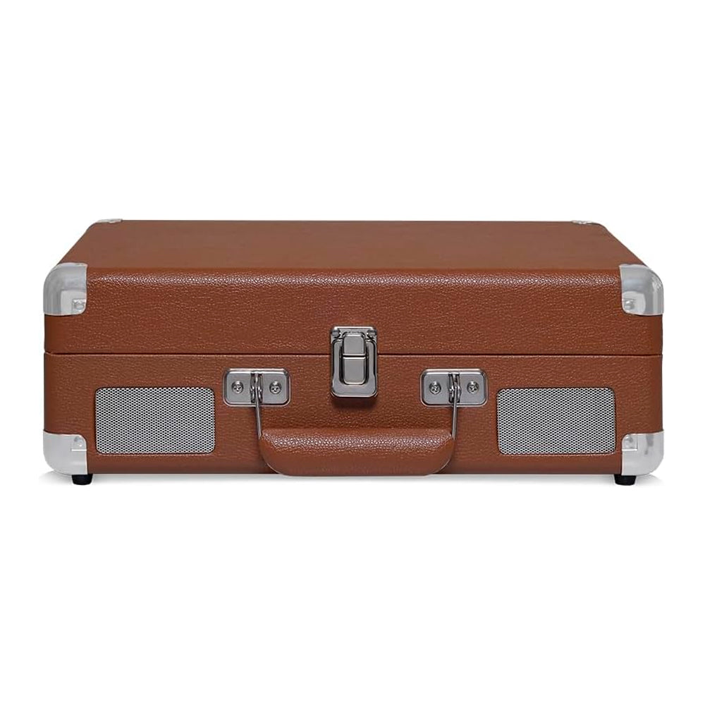 Toca Discos Vitrola Retrô HI FI Raveo Sonetto Chrome, Vinyl, Bluetooth, USB, Aux, Marrom - 26401