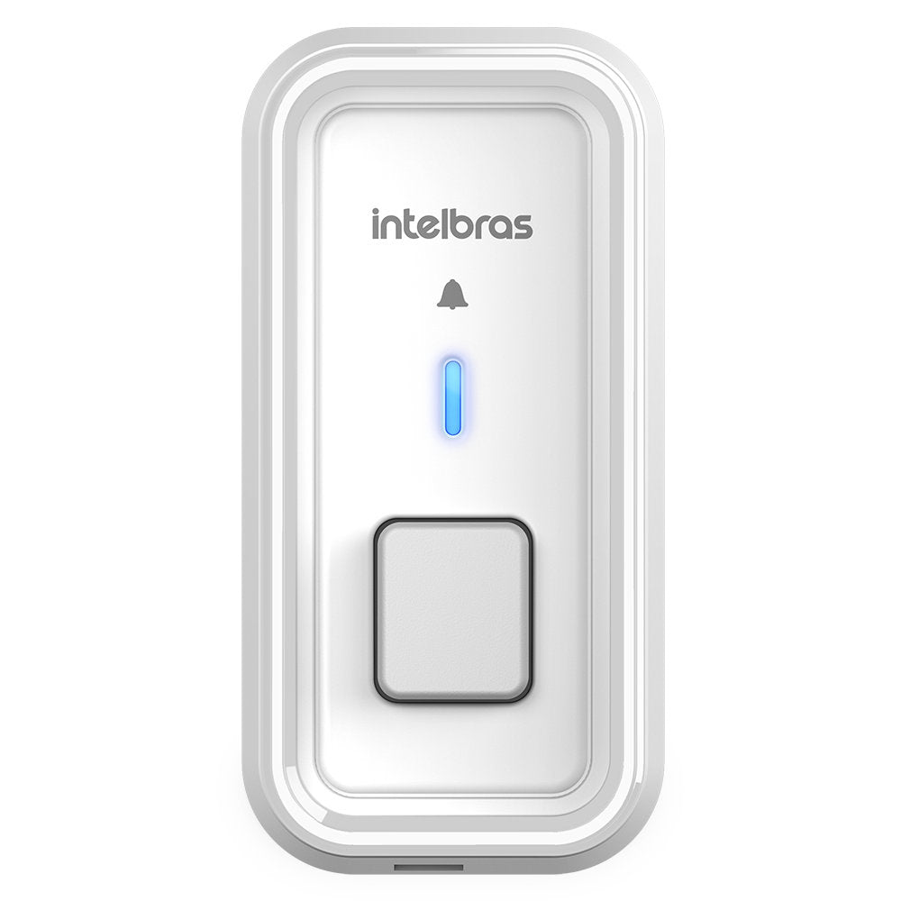 Campainha Sem Fio Intelbras CIB 101 Bateria até 5 Anos Alcance 100m Plug & Play - Branco