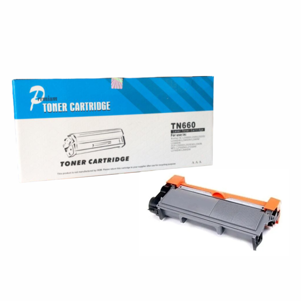 Cartucho Compatível Toner Brother TN2340/2370/TN660 2.6K Premium, Para 2360DW. 2540DW, L2520DW, L2720DW