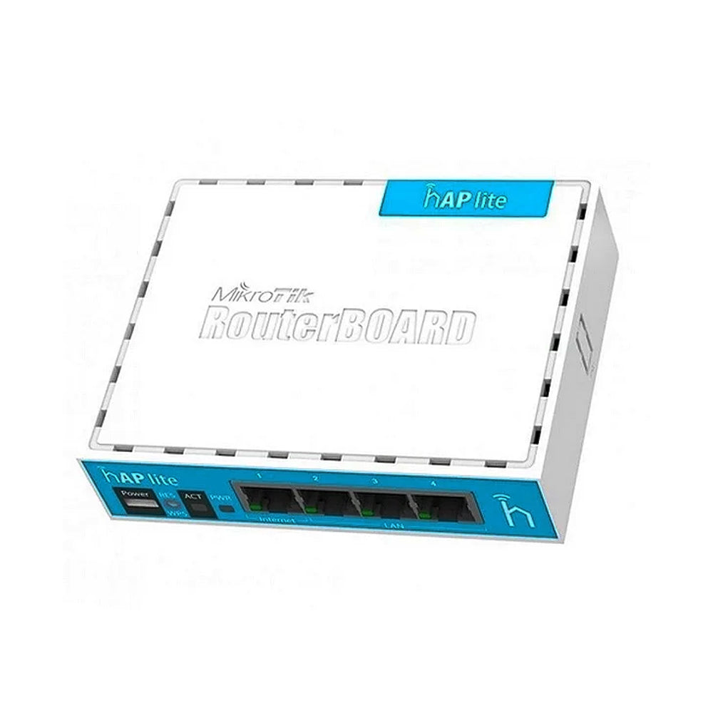 Roteador Mikrotik Hap Lite Rb941-2ND- Wi-Fi 4 Portas Lan