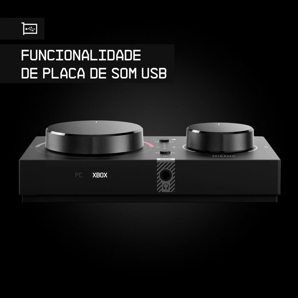 Headset ASTRO Gaming A40 TR + MixAmp Pro TR Gen 4 Com Áudio Dolby Para Xbox Series, Xbox One, PC, Mac - Preto/Vermelho