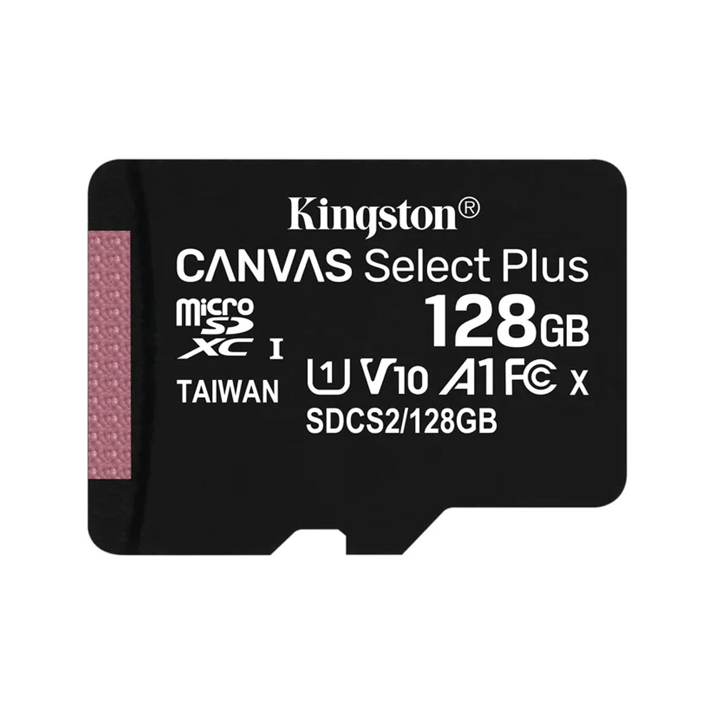 Cartão de Memória Micro SD 128GB Kingston Canvas Select Plus - Leitura: 100MBs - Classe 10 com Adaptador SD  SDCS2128GB