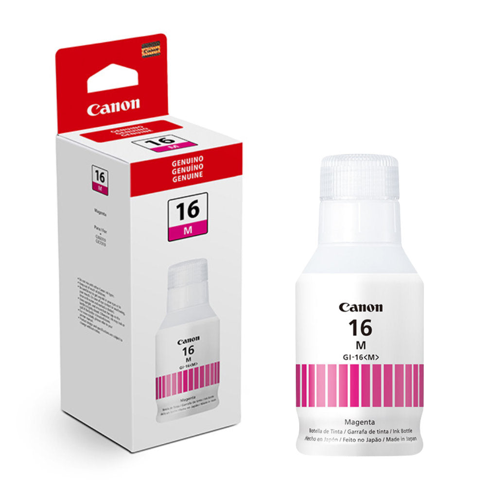 Refil de Tinta Canon GI-16 Magenta Original 135ml para Maxify GX5010, GX6010, GX7010, GX6020, GX7020