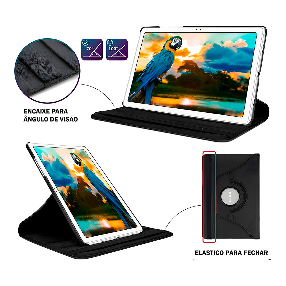 Capa Giratória, Para Samsung Galaxy Tab S6 Lite, Tela 10.4", P610, OlyPS