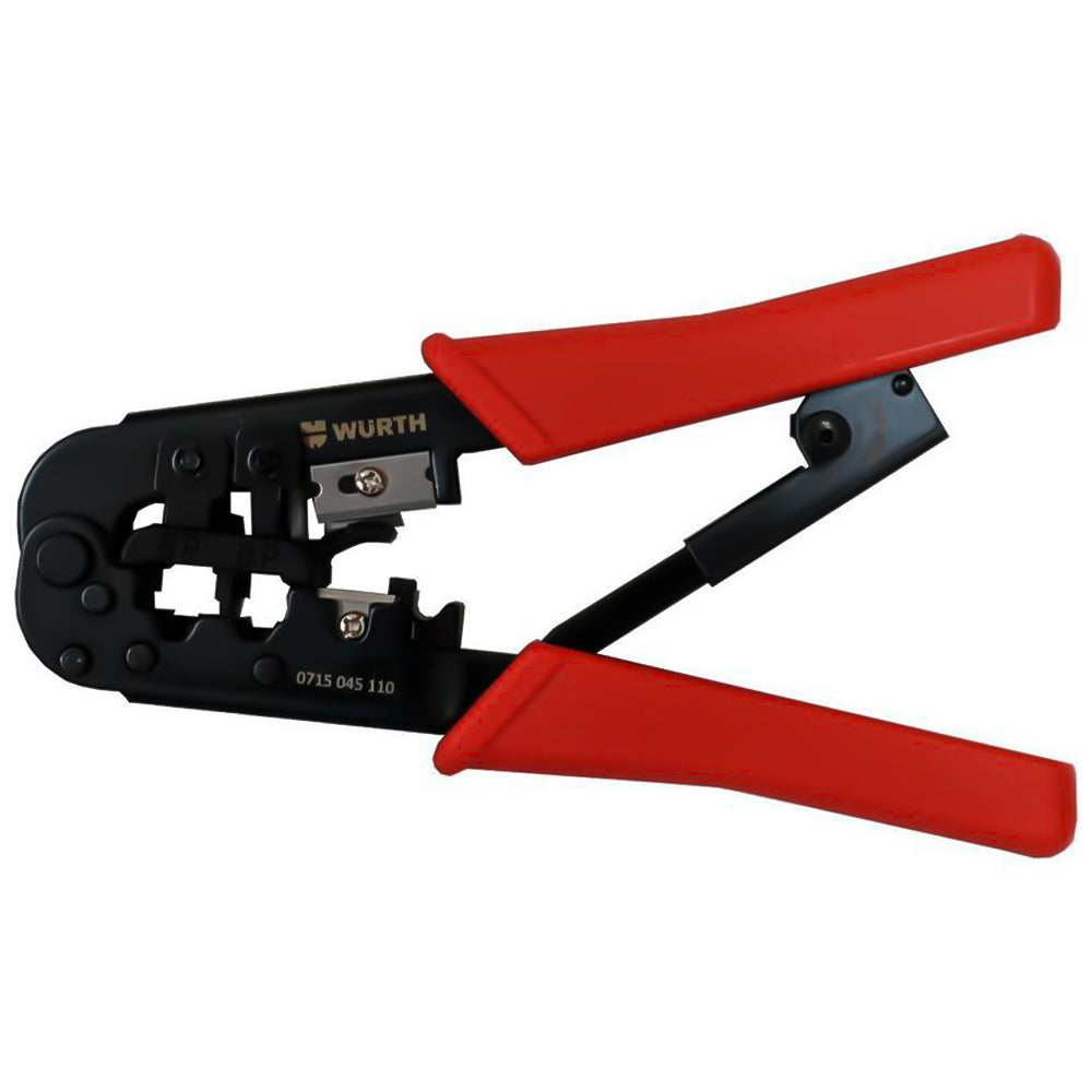 Alicate Crimpador RJ11-RJ12-RJ45 Cat 6 - Profissional, Wurth - 0715045110