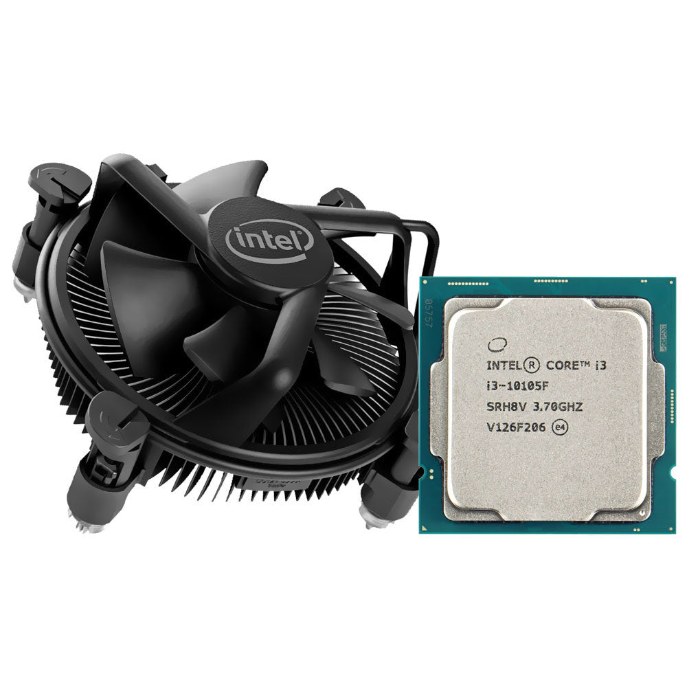 Processador Intel Core i3-10105F 10ª Geração 3.7GHz (4.4GHz Turbo) 4 Núcleos 8 Threads LGA 1200 6MB Box