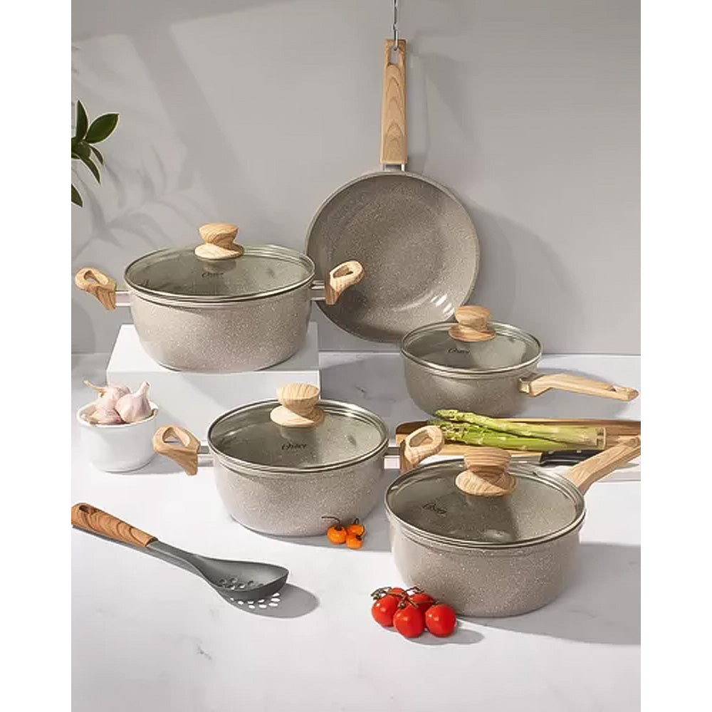 Conjunto de Panelas Oster Marble Eddition - 5 peças Cinza Dust