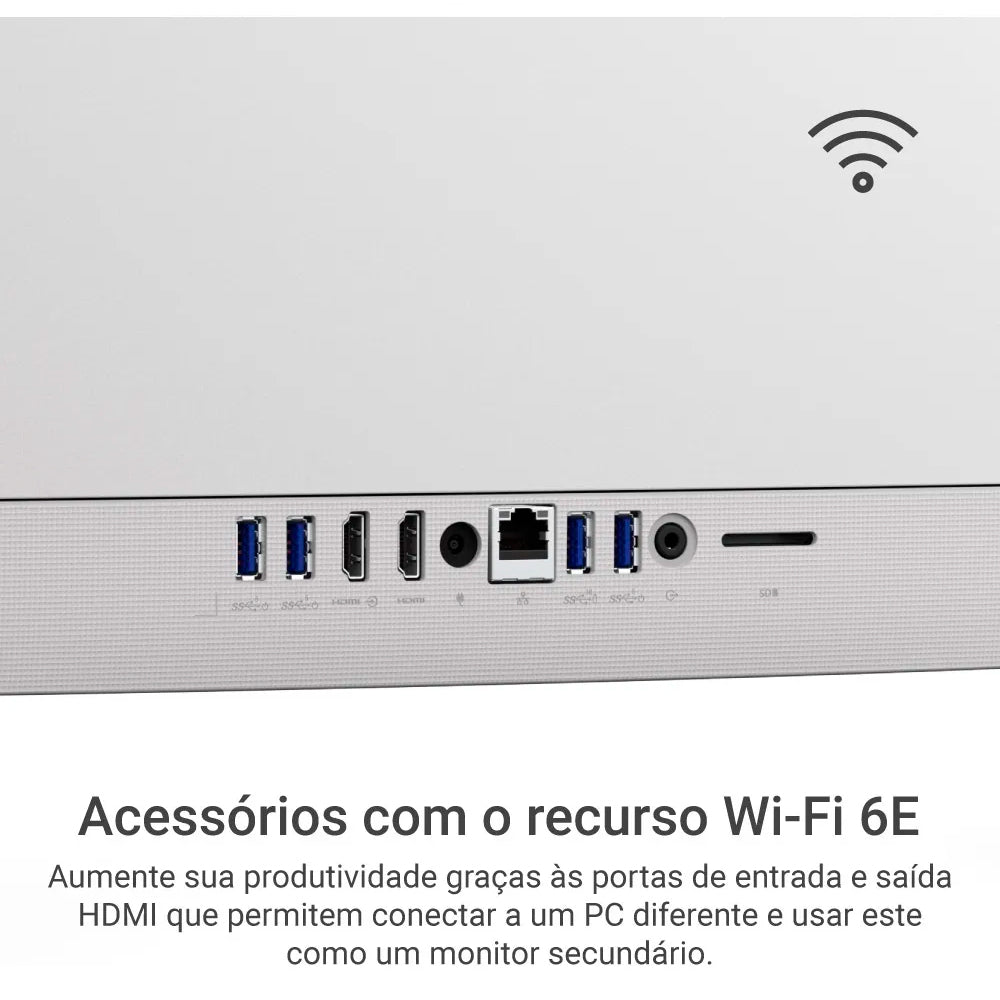 Computador All In One Dell Inspiron 5430, Core i7-150U, 16GB RAM, 512GB SSD, i150u-M20SW, Wi-Fi, Win 11 Pro, Vitrine