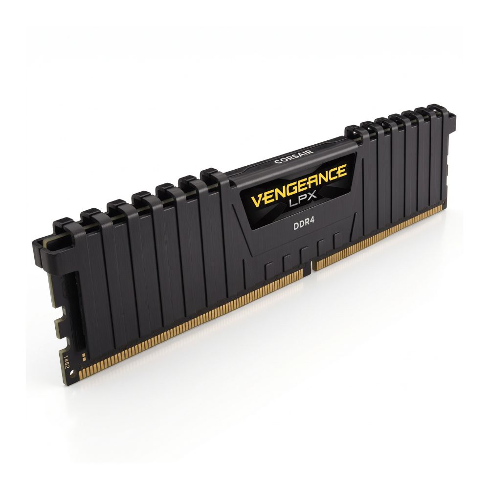 Memória RAM Desktop  DDR4  3200 MHz 8 GB CL16 CORSAIR VENGEANCE LPX – Preto