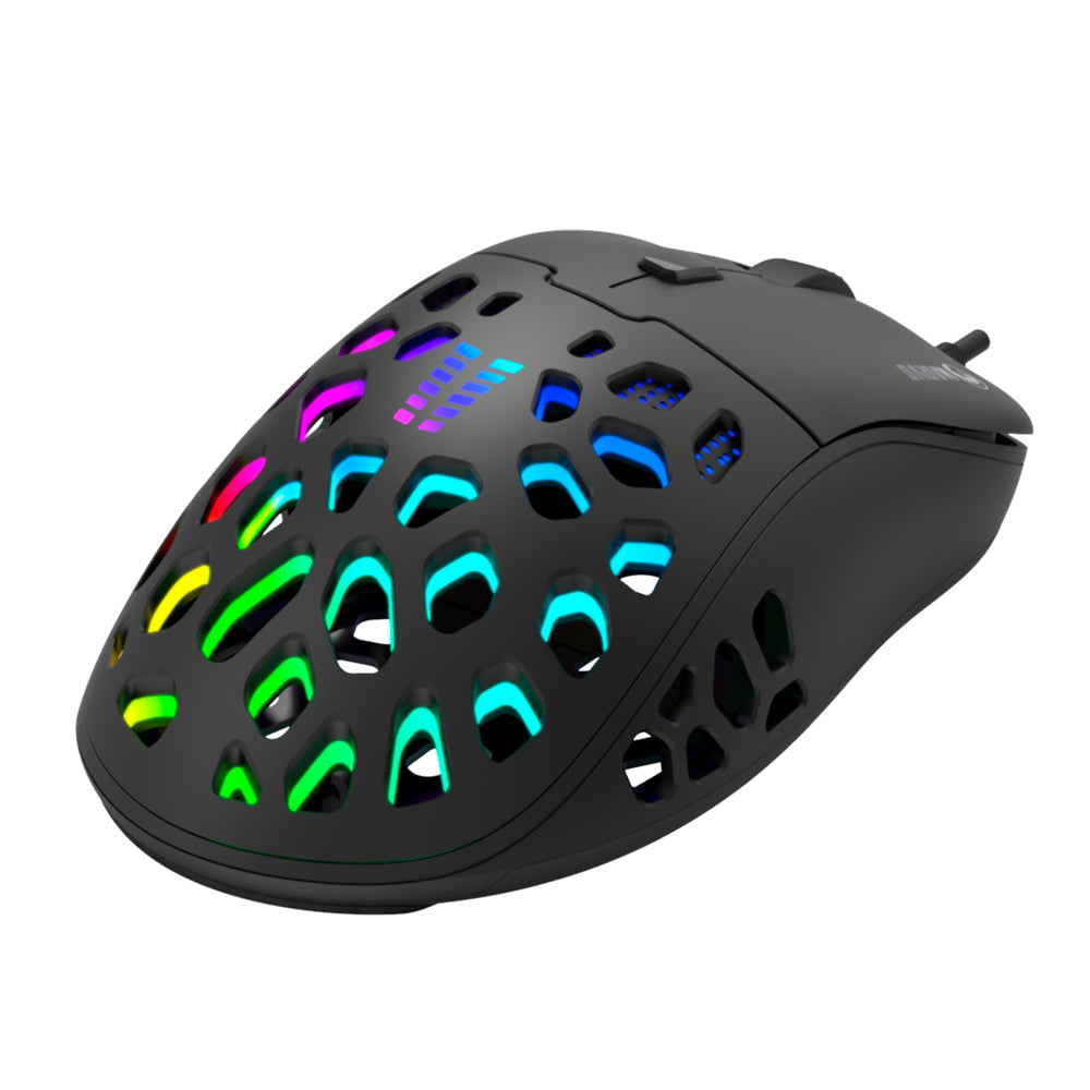 Mouse Gamer Marvo Pro G946 Sunspot S2, Sensor Óptico 1.000 DPI, 6 Botões, RGB, Cabo Trançado 1,5m Nylon - Preto