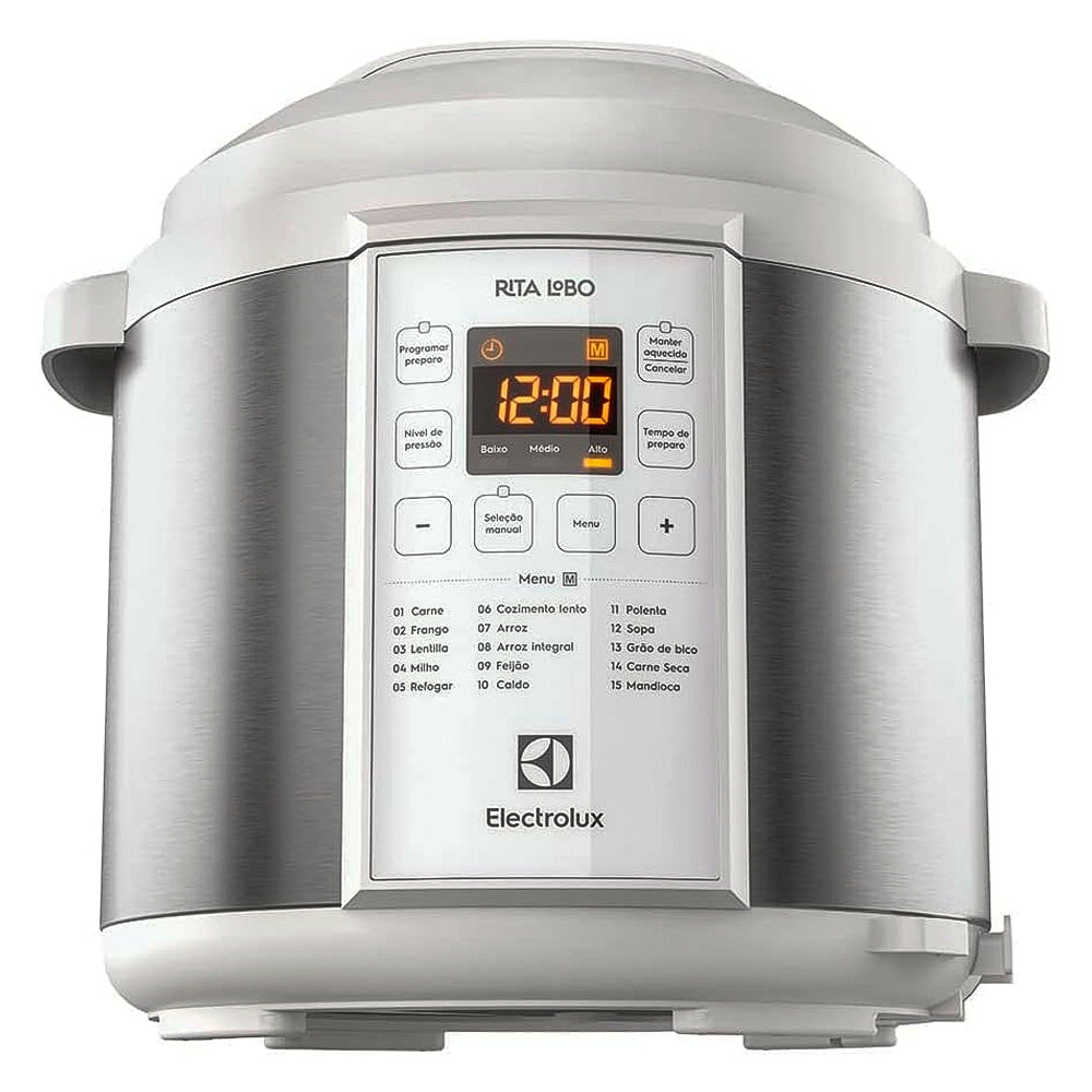 Panela de Pressão Elétrica Electrolux 6L Branca Experience por Rita Lobo (PCC21), 220V