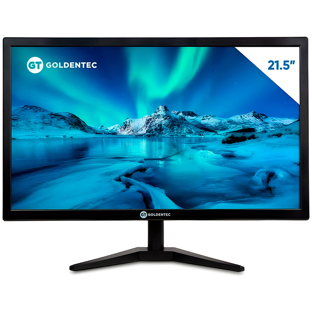Monitor LED HD 21,5" Goldentec, Widescreen, HDMI e VGA, 60Hz, 110/220V