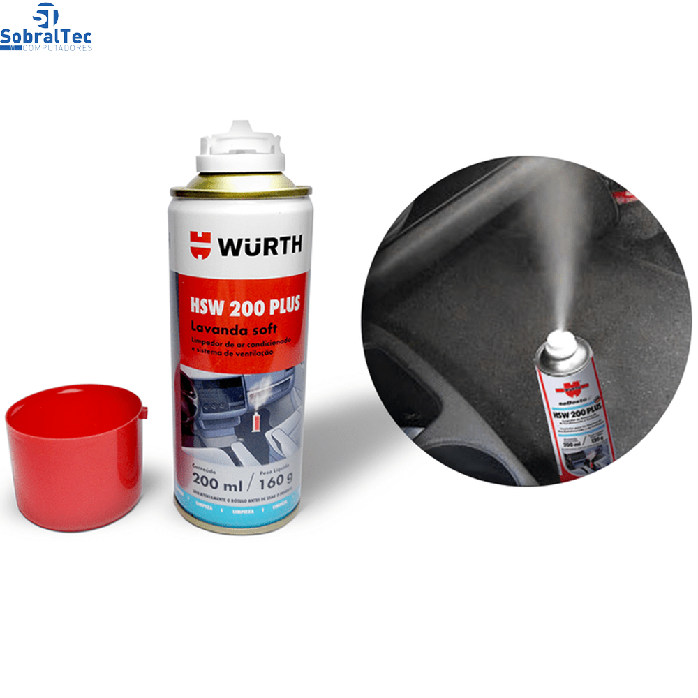 Limpador de Sistemas de Ar-Condicionado Wurth 200 ml