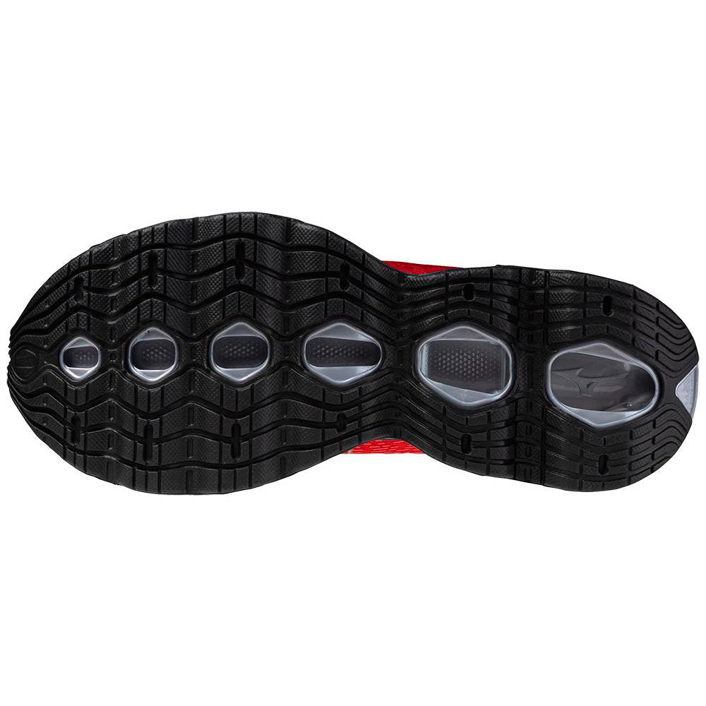 Tênis Mizuno Wave Prophecy 13 Masculino, Tamanho 42, Vermelho, Infinity Wave, U4ic, X10, Drop 10.5mm