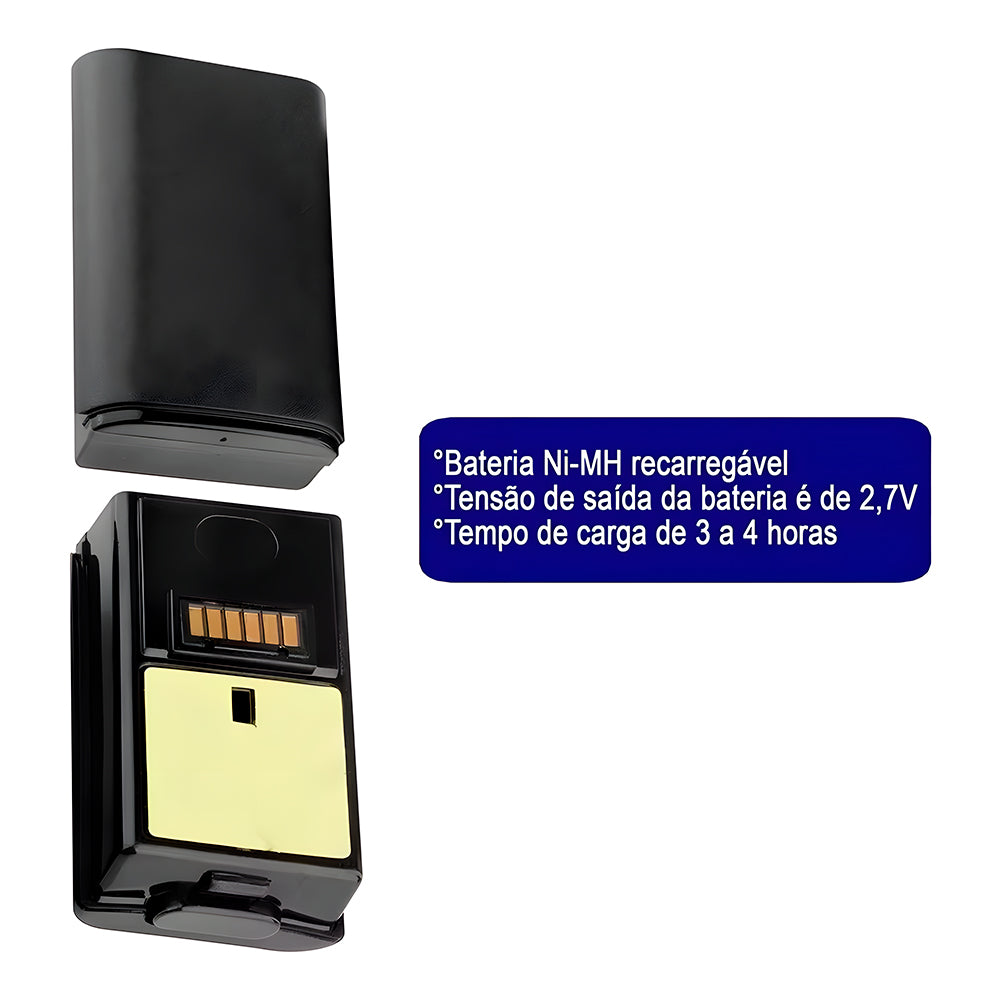 Cabo Carregador Para Controle De XBOX 360, Com Bateria, AL-036