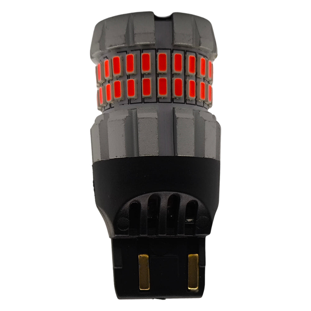 Kit Lâmpada LED CANbus, Para Lanterna Traseira do Carro, Soquete 7443, Luz Vermelha, Lupu Auto