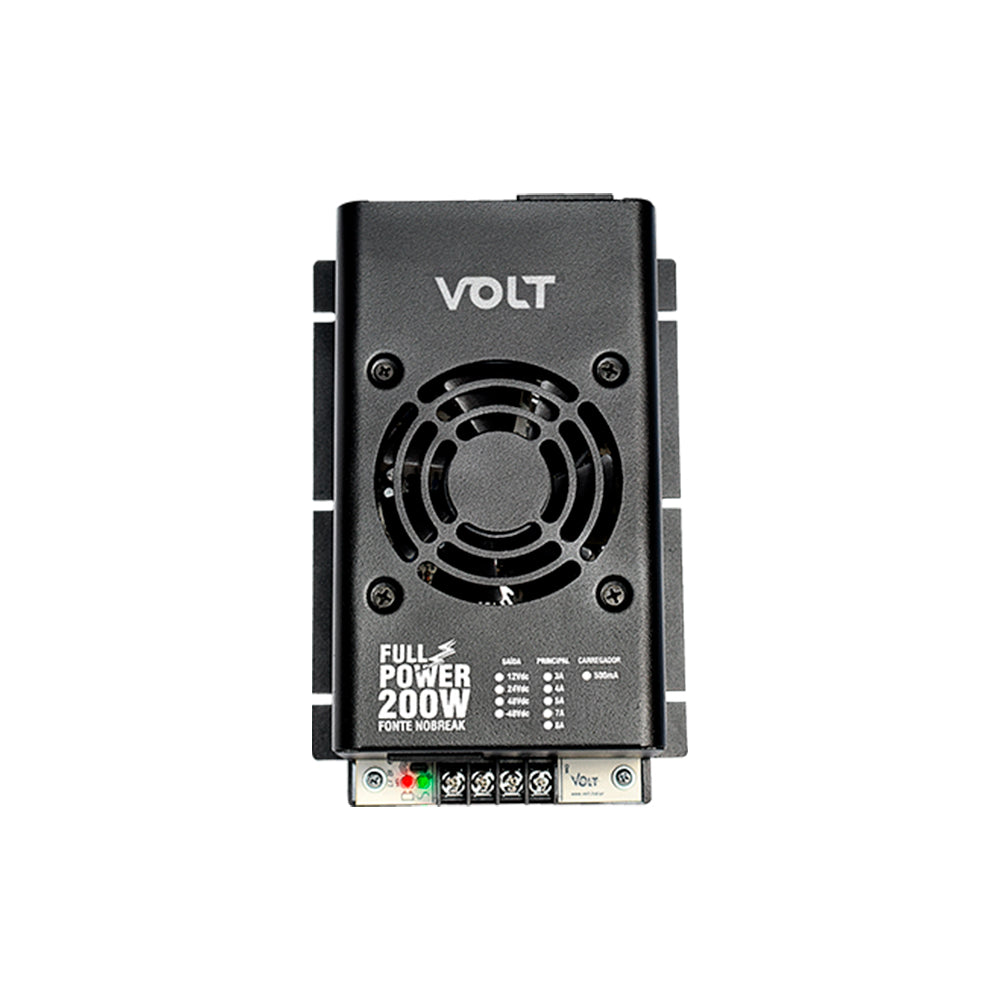 Fonte Nobreak Full Power 200W, 24Vdc/7A, Bivolt 110-220Vac, Saída Estabilizada, Sistema Online - Volt