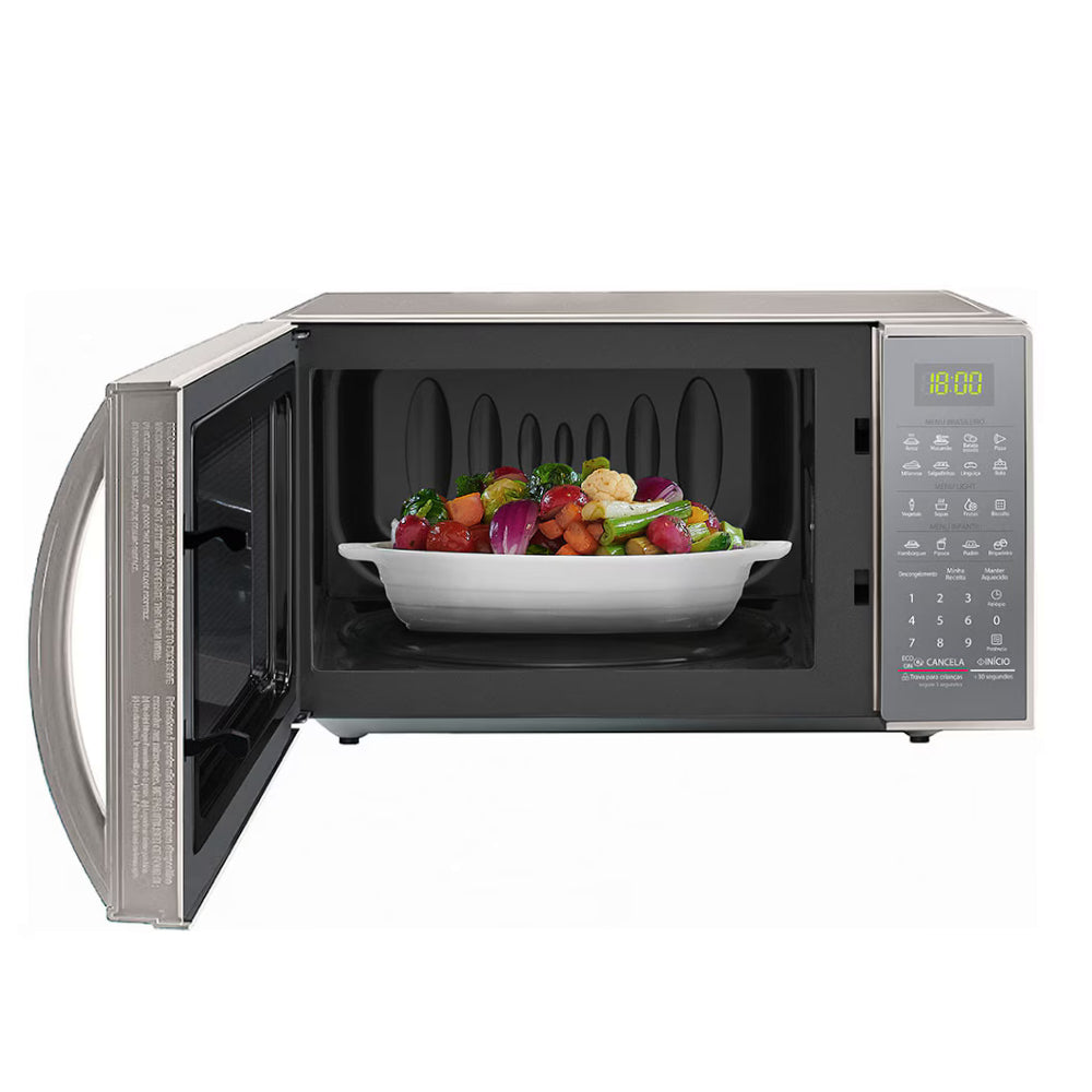 Micro-Ondas LG 30 Litros Limpa Fácil, MS3043BRA , Prata 220V