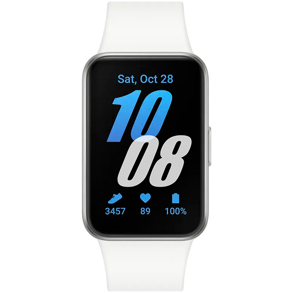 Smartwatch Samsung Galaxy Fit3 Display 1.6" Prata,  Pulseira Esportiva, Resistente À Água, Monitor Cardíaco