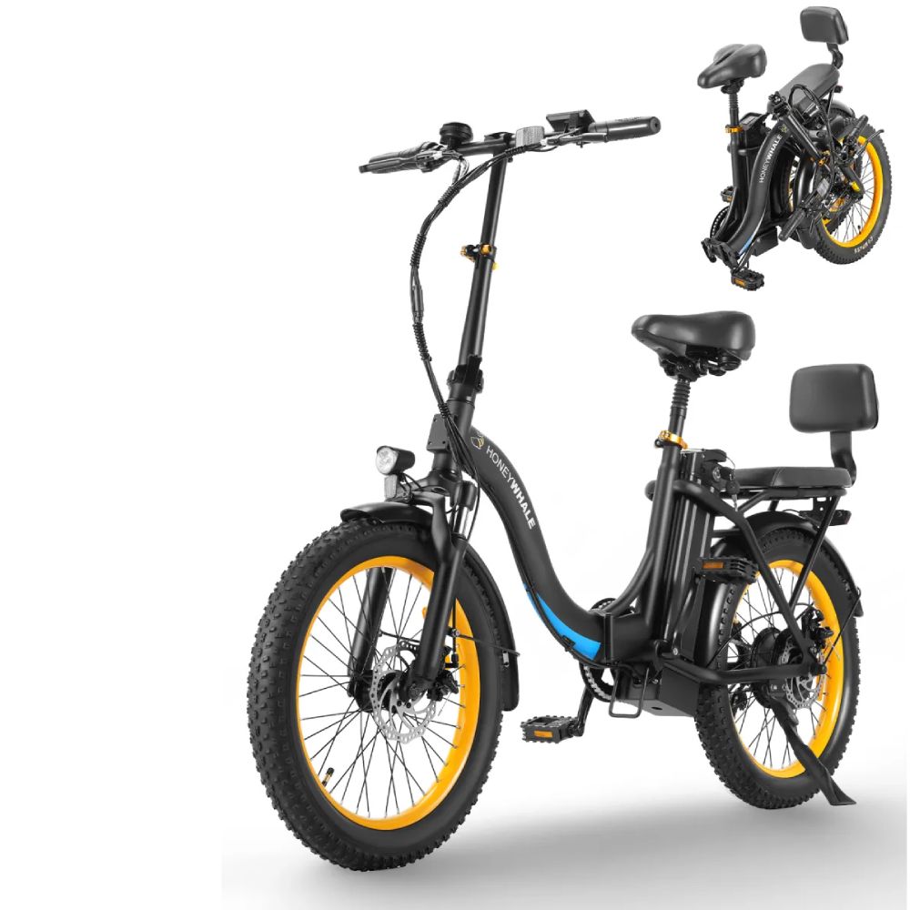 Bicicleta Elétrica Honey Whale BW02 - Adulto, 790w-45km-40km/h-120kg