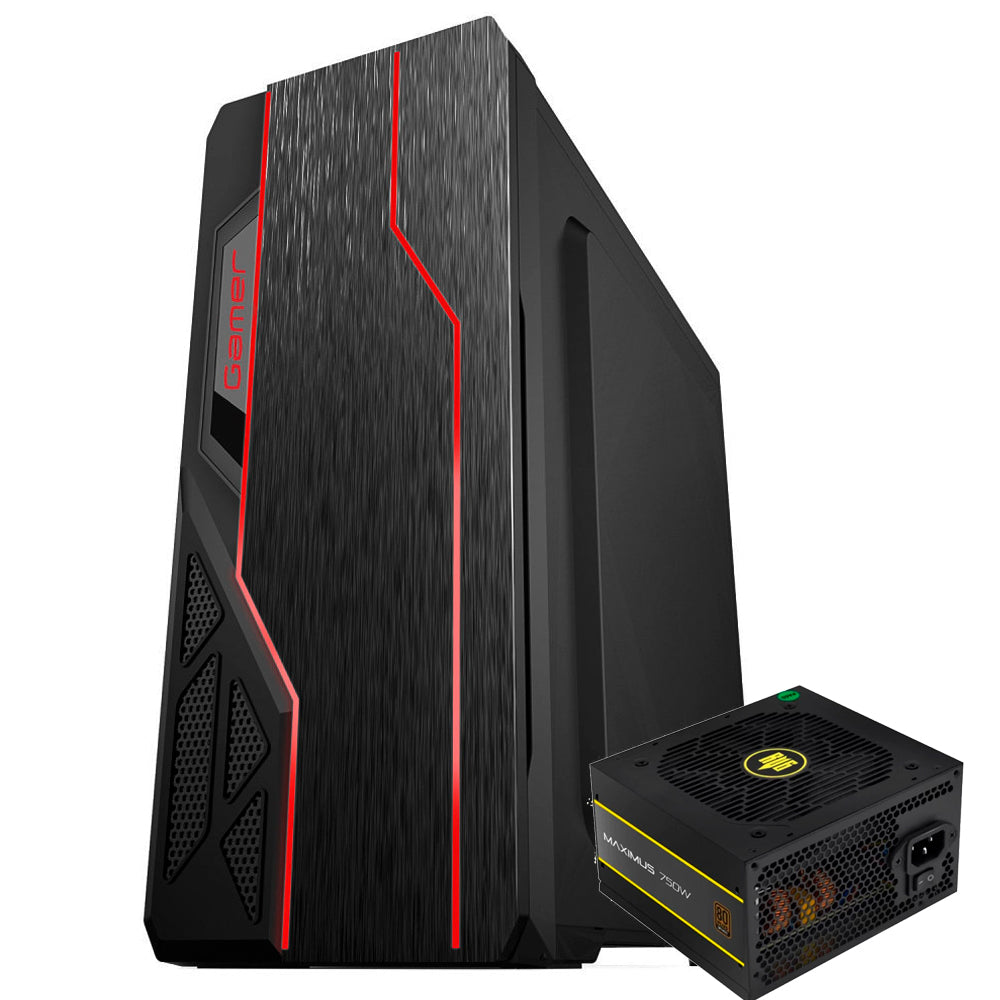 Computador Gamer Editor Ryzen 7 5700G, SSD 1T NVME, RAM 32GB, Placa de Vídeo RTX 3070 TI, B550MH, Fonte ATX Gamer 750W