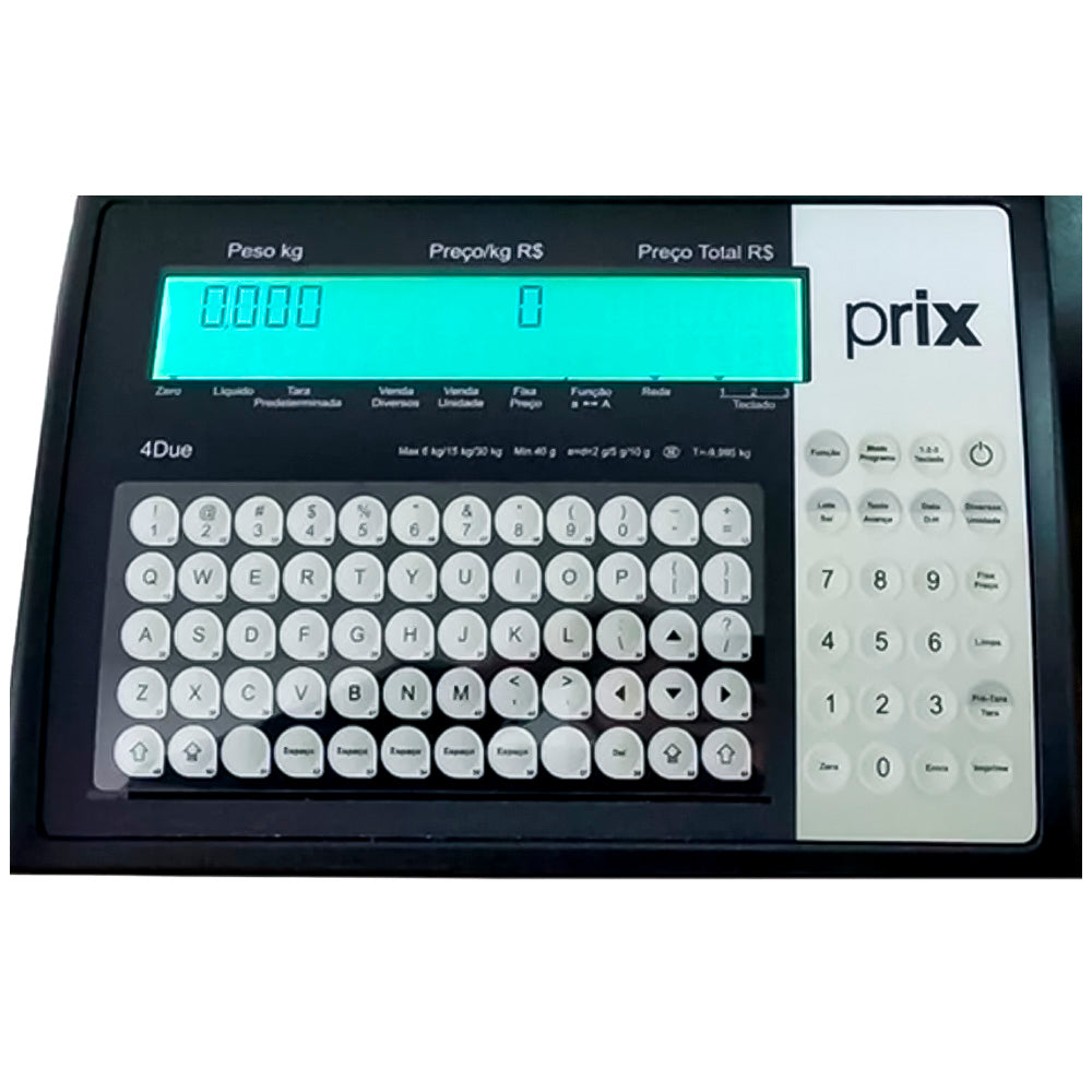 Balança Digital Eletrônica Toledo Prix 4 Due, Tripla Faixa de Pesagem, Suporte Wi-Fi e Com Saída USB