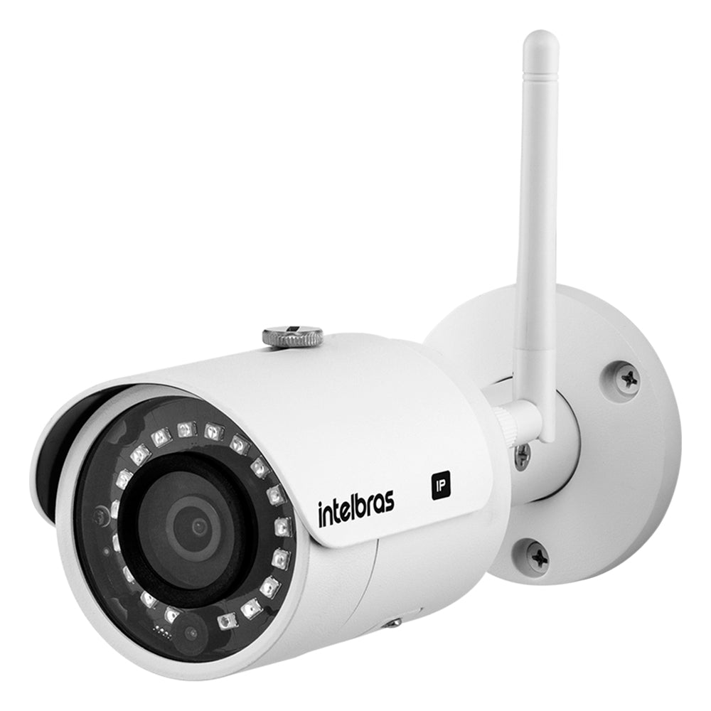 Câmera IP Bullet Intelbras VIP 3430 W, CFTV, 4MP, IR 30m, Proteção IP67, 3.6mm, Branco