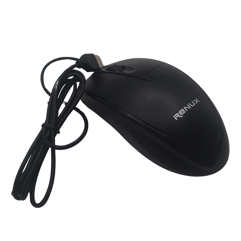 Mouse Óptico Com Fio USB 3.0, Com 1.000 de DPI, RENUX - RE-MOU-509