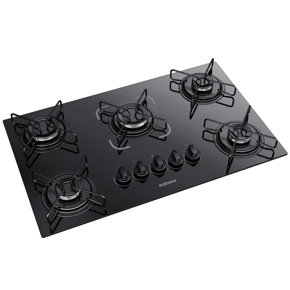 Fogão Cooktop Itatiaia Essencial 5 Bocas Preto 110V/220V