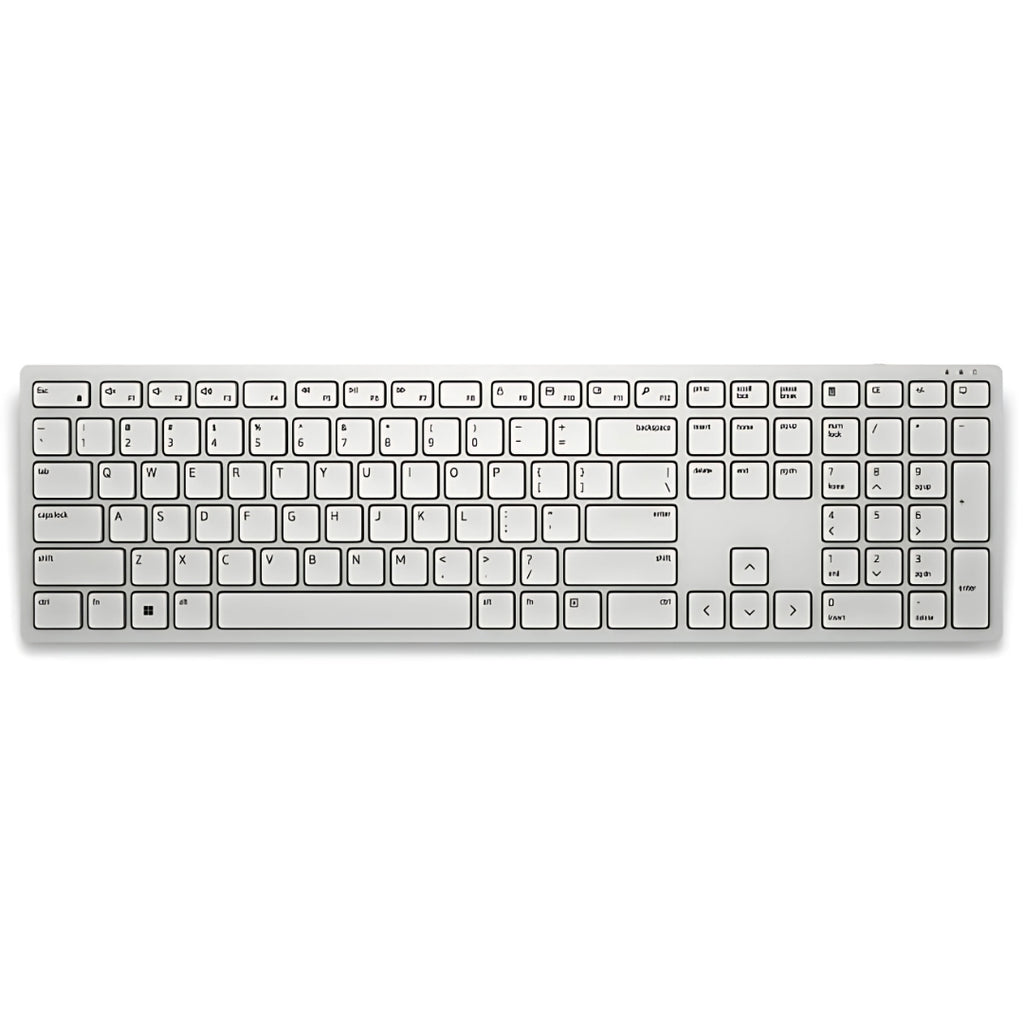 Kit Teclado e Mouse Sem Fio Dell Pro, KB3121Wt, ABNT2, Até 4.000 DPI, Bluetooth 2.4GHz, Branco