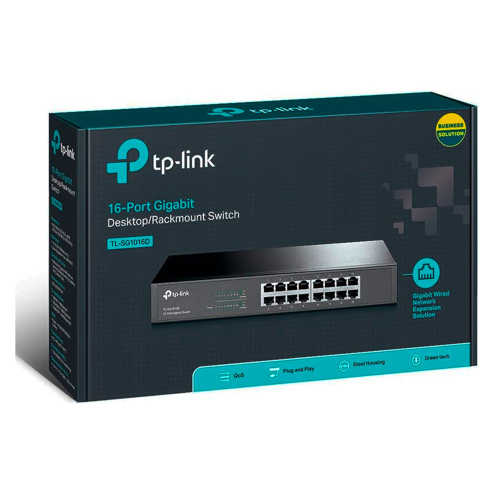 Switch 16 Portas Gigabit Tp Link TL-SG1016D 10/100/1000mbps