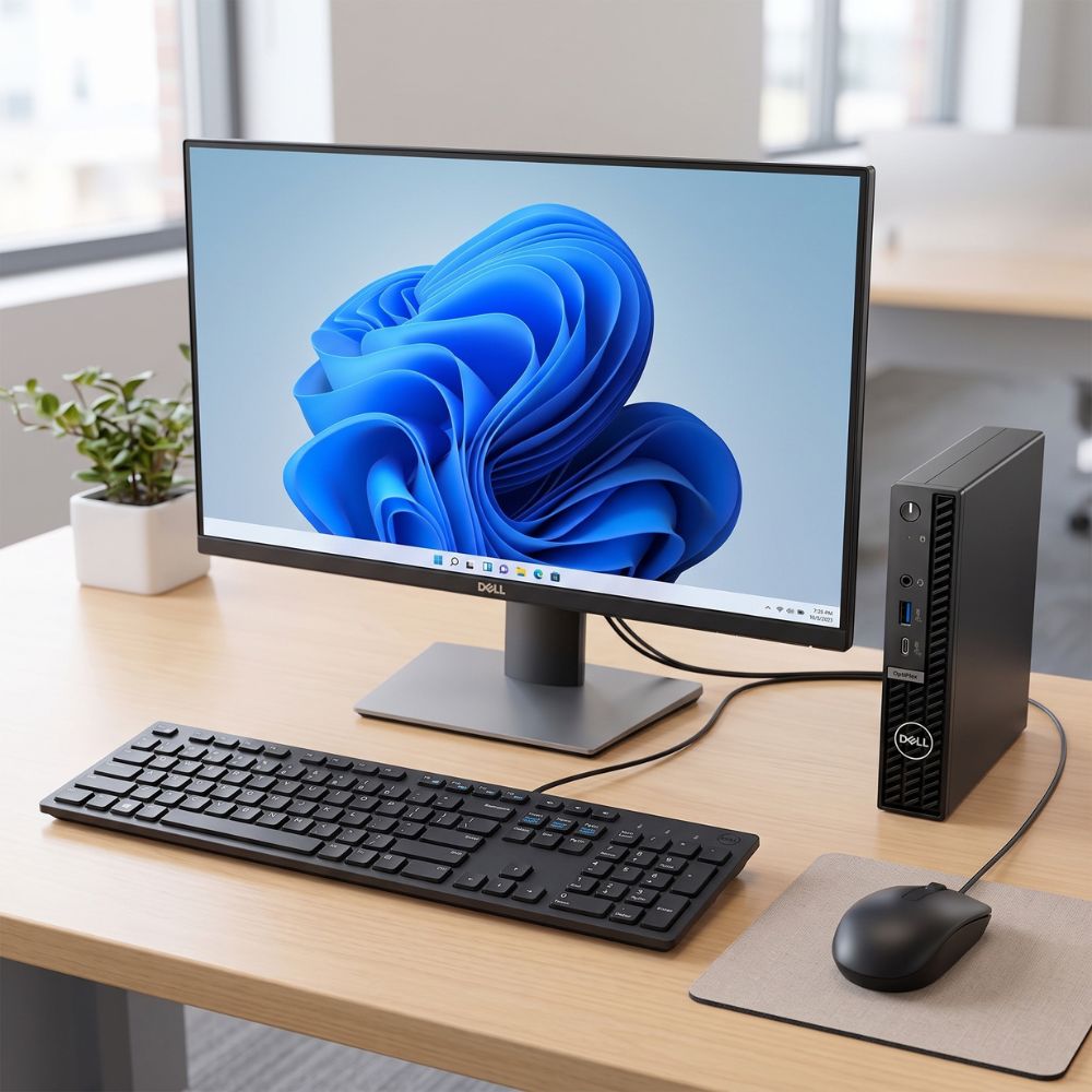 Mini Computador Dell Optiplex Micro 7020 i5-12500T 16 GB RAM 256GB SSD + Teclado e Mouse, Windows 11 Pro