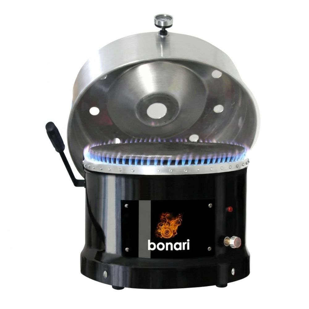 Forno de Pizza a Gás GLP BONARI B-350, Painel Mecânico, 1 Queimador, Preto