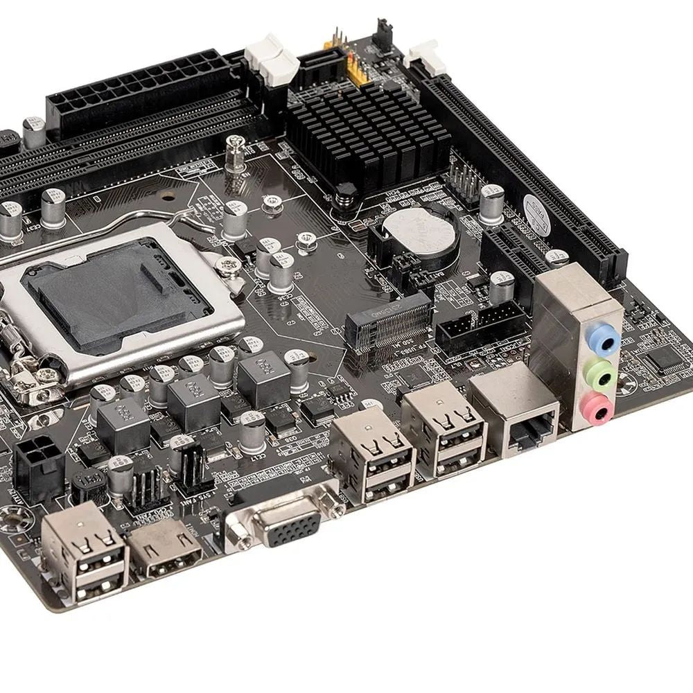 Placa-Mãe Get H61 DDR3 M2 LGA 1155, Suporte Intel 2°/3° Geração, SATA M.2 HDMI VGA USB 3.0 Micro ATX, Rede Gigabit