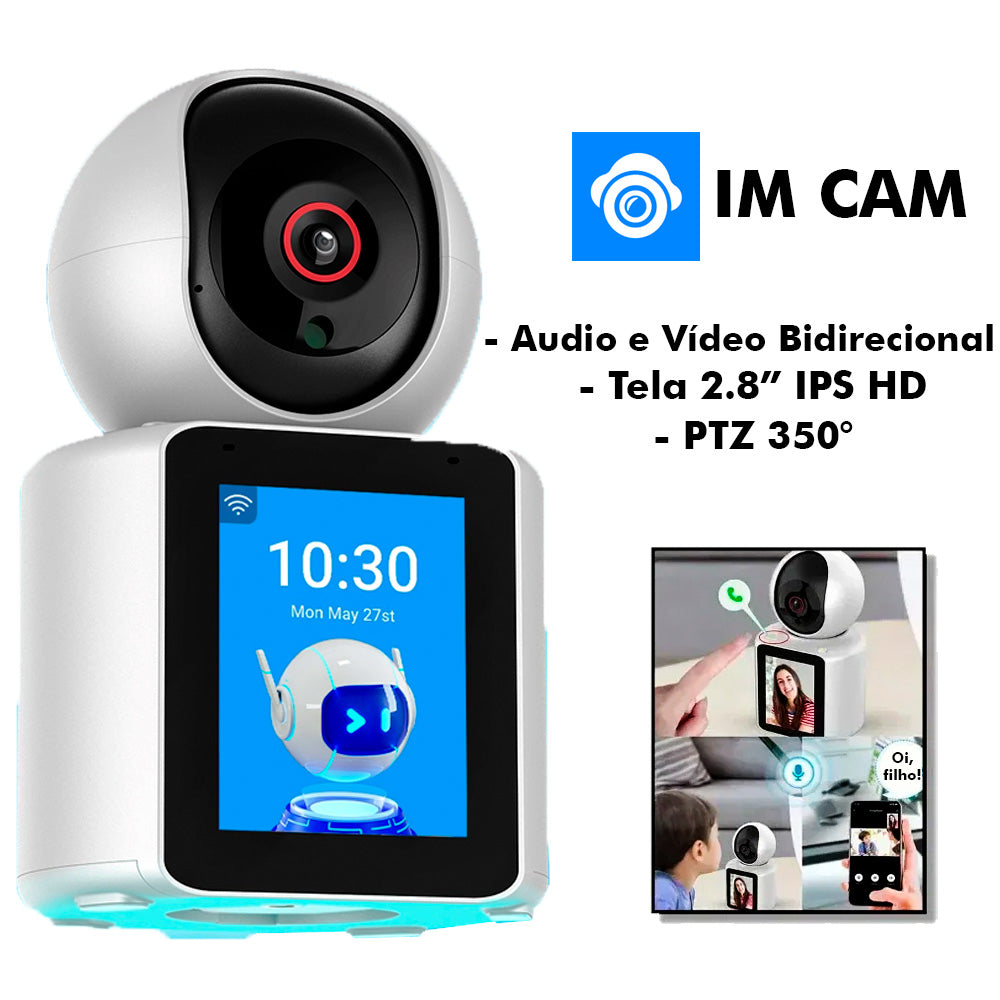 Camera IP, Bidirecional Para Video Conferencia e Baba Eletrônica Com Microfone e Detecção Ativa -Ipega KP-CA204