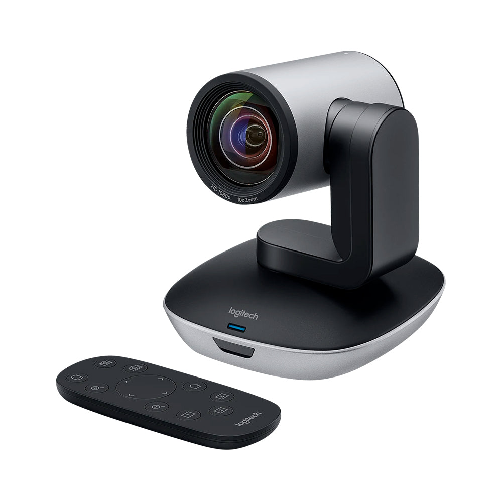 Webcam Logitech PTZ Pro 2 Full HD 1080p com Zoom Óptico 10x, Pan/Tilt Motorizado e Controle Remoto