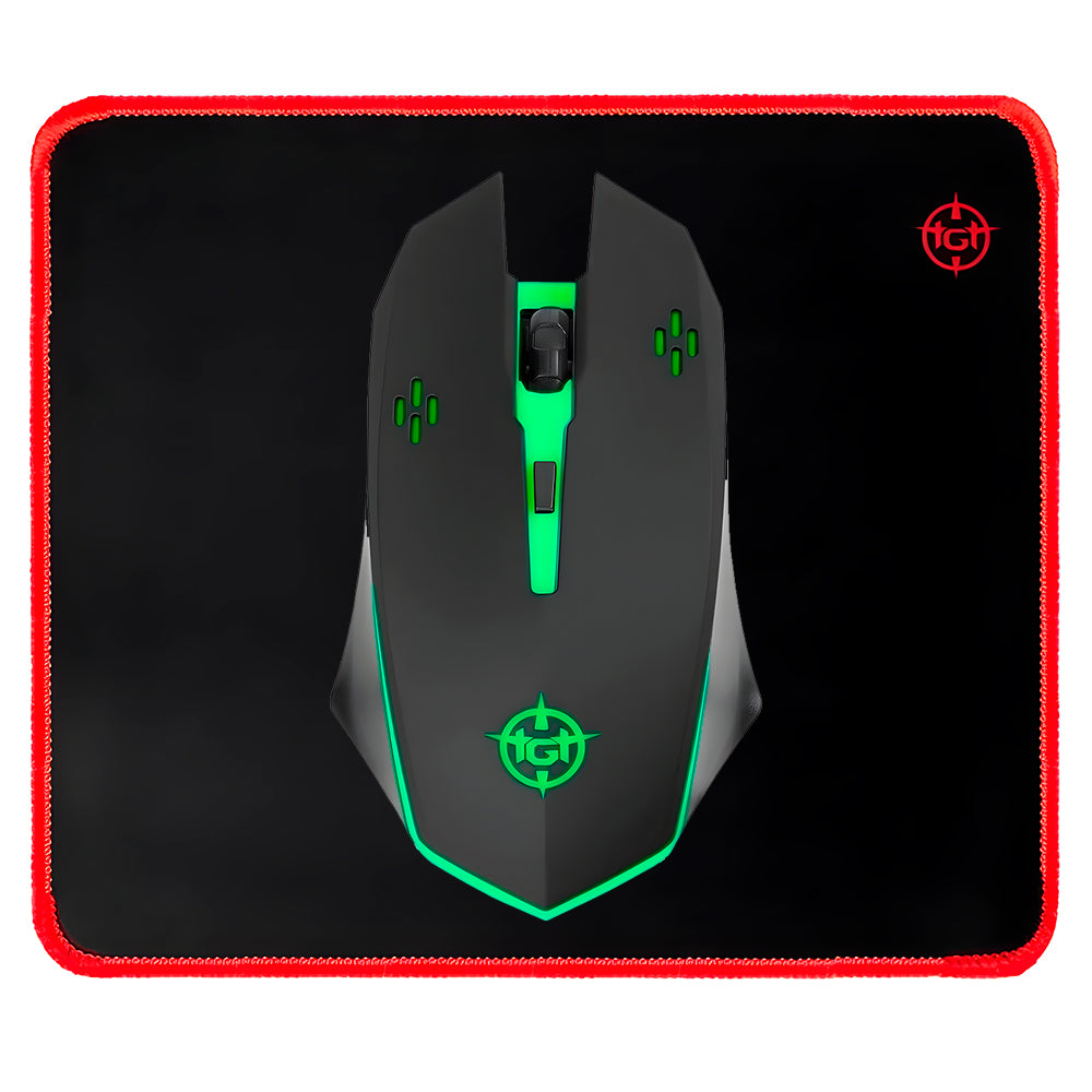Combo Gamer TGT Ariete 4x1, Rainbow, Teclado ABNT, Mouse 1.600DPI, Mousepad Pequeno, Headset Drivers 40mm, TGT-ART-RBW01