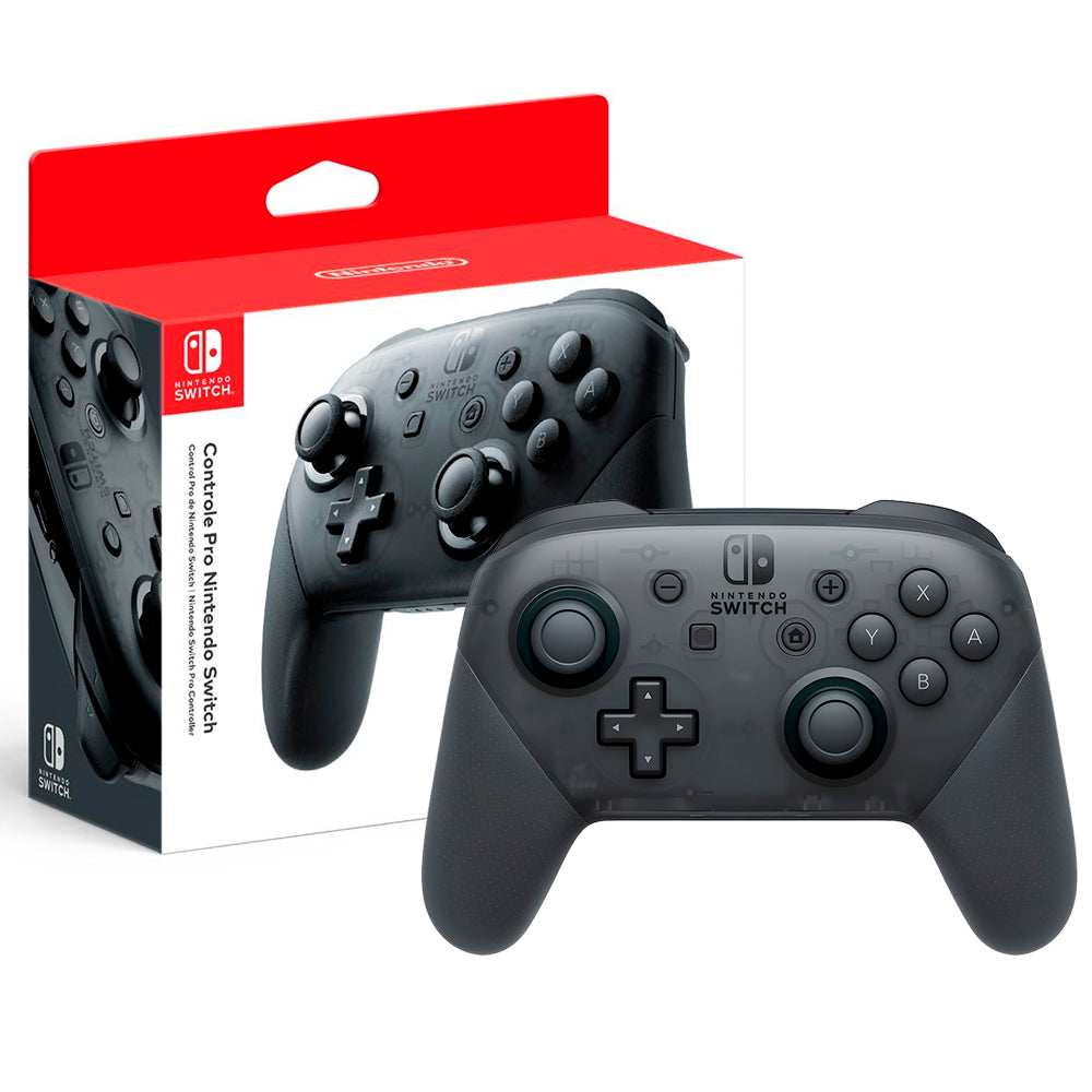 Controle Nintendo Switch Pro Controller Sem Fio, HACAFSSK2 - Preto