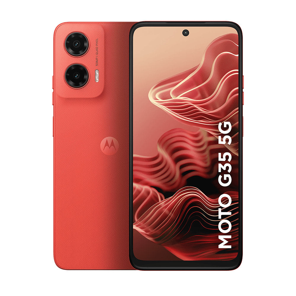 Smartphone Motorola Moto g35 5G 256GB 12GB RAM (4GB + 8GB Boost Inteligente) Câmera 50 Mp + Selfie 16mp Tela 6.7" -Coral
