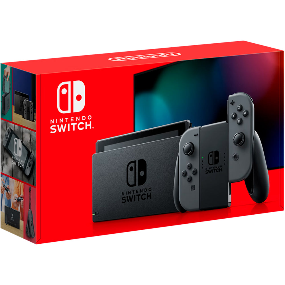 Console Nintendo Switch 32GB Cinza, Com Controle Joy-Con, Bateria Extendida, HADSKAAA
