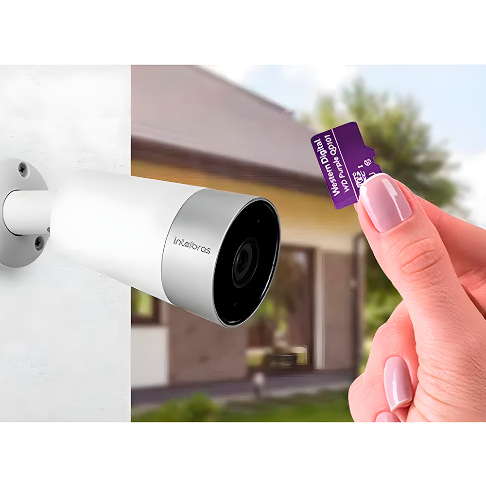 Cartão de Memória MicroSDXC 128GB WD Purple Intelbras, ‎Gravação 20Mb/s Leitura 20Mb/s, Roxo