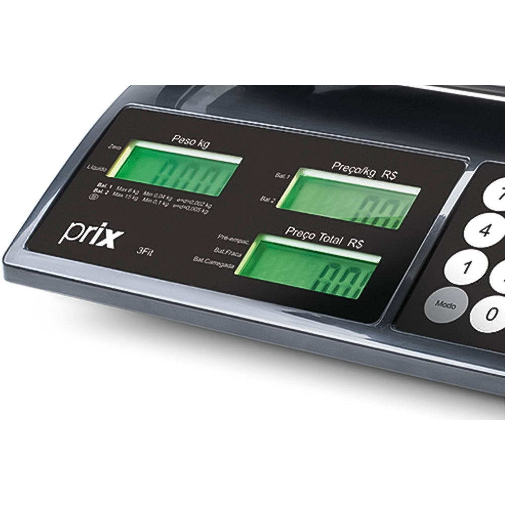 Balança Computadora Digital de Bancada, Alta Precisão, Bivolt, Toledo Prix 3 FIT