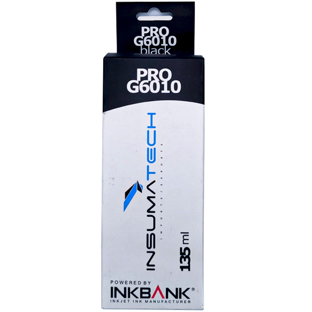 Refil de Tinta Compatível com Canon  Insumatech Pro G6010 Corante Preto BK 135 ml