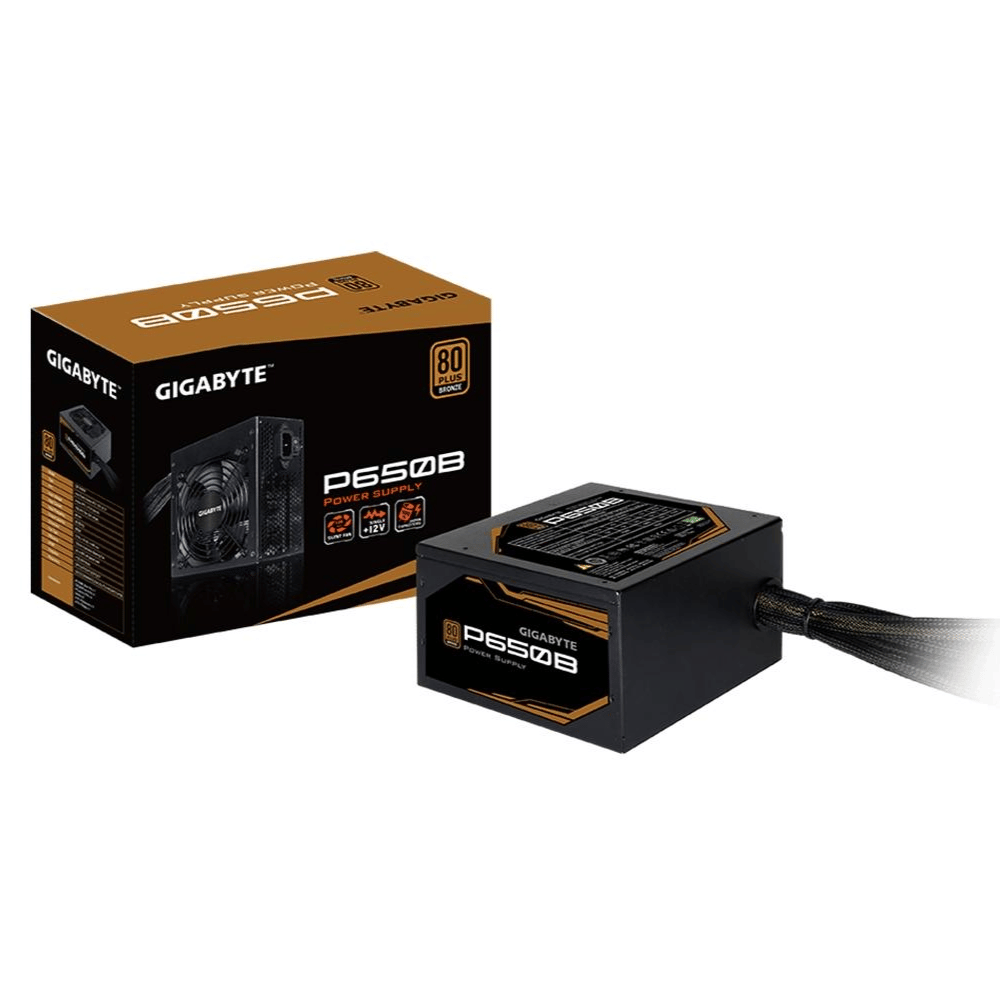 Fonte ATX Gamer Gigabyte P650B 650W, 80 Plus Bronze, PFC Ativo, GP-P650B/BR
