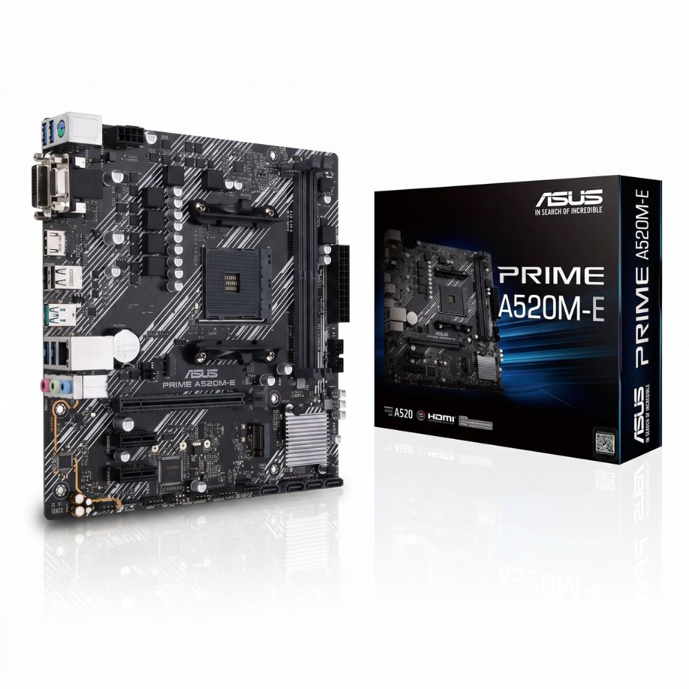Placa Mãe Asus Prime A520M-E Amd Soquete Am4, DDR4