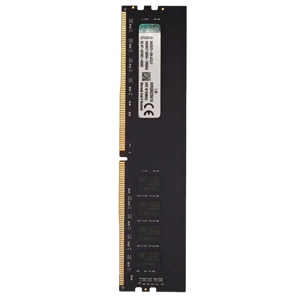 Memória Ram Desktop 16GB 3200MHz DDR4 Kingston KVR32N22S8/16 - Preta